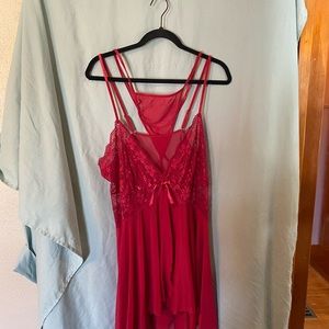 NWOT NEVER WORN SHEIN RED BABYDOLL 4x-MAKE ME AN OFFER